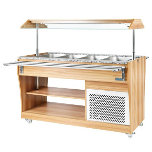 Buffet Refrigerato Centrale 4 GN 1/1 - Polar - Fourniresto