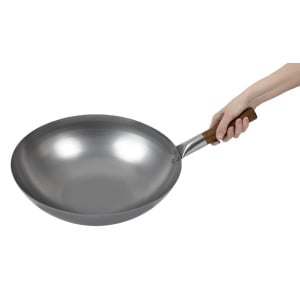 Wok in acciaio con fondo emisferico Londonwok Ø 38 cm - FourniResto - Fourniresto