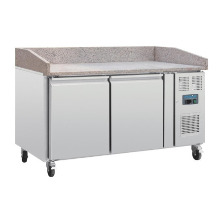 Pizza counter with marble top 2 doors Series G - Polar - Fourniresto