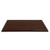 Rectangular Pre-Drilled Dark Brown Table Top - Bolero - Fourniresto