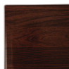 Rectangular Pre-Drilled Dark Brown Table Top - Bolero - Fourniresto