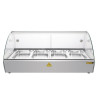 Slim 220L Heated Self-Service Display Case - Buffalo - Fourniresto