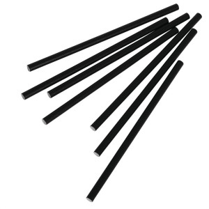 Black Compostable Paper Stirrers - Pack of 250 straws - Fiesta Green - Fourniresto