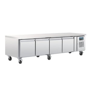 Sottobase Refrigerato Positivo GN 1/1 Serie U 4 porte 420L - Polar - Fourniresto