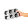 Flexible Silicone 6 Muffin Tray - Vogue - Fourniresto