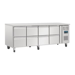 Tavolo Refrigerato Gn 1/1 Ventilato 8 Cassetti Serie U - 616 L - Polar