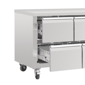 Tavolo Refrigerato Gn 1/1 Ventilato 8 Cassetti Serie U - 616 L - Polar