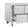 Tavolo refrigerato GN 1/1 ventilato con 8 cassetti Serie U da 616L - Polar - Fourniresto