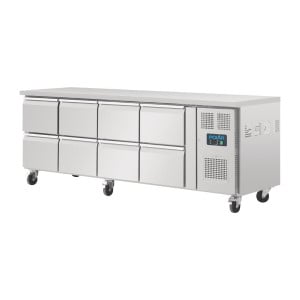 Refrigerated Table Gn 1/1 Ventilated 8 Drawers Series U - 616 L - Polar