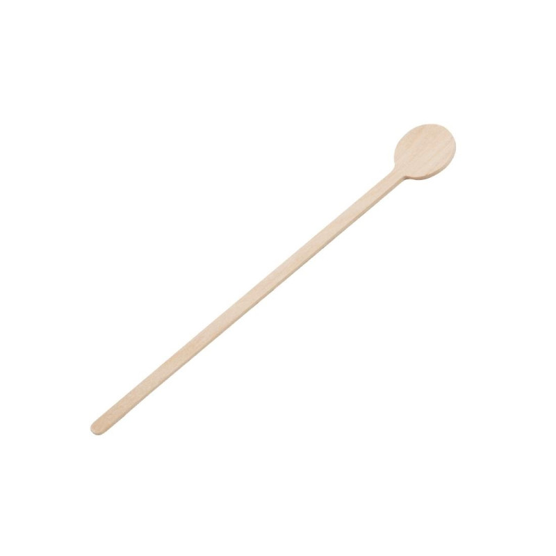 Biodegradable Wooden Cocktail Stirrers 150mm - Pack of 100 - Fiesta Green - Fourniresto