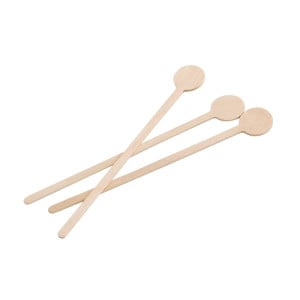 Biodegradable Wooden Cocktail Stirrers 150mm - Pack of 100 - Fiesta Green - Fourniresto