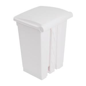 Cestino per la cucina con pedale bianco 45L - Jantex - Fourniresto