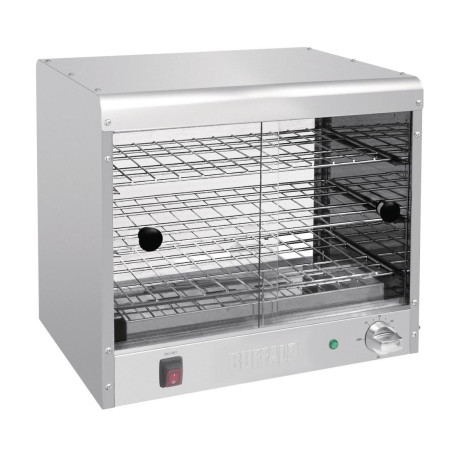 Economical 30-Pie Capacity Heated Display Case - Buffalo - Fourniresto