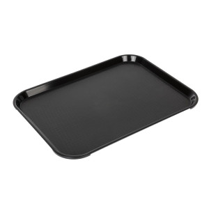 Vassoio rettangolare nero in polipropilene Fast Food 410mm - Cambro - Fourniresto