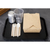 Vassoio rettangolare nero in polipropilene Fast Food 410mm - Cambro - Fourniresto