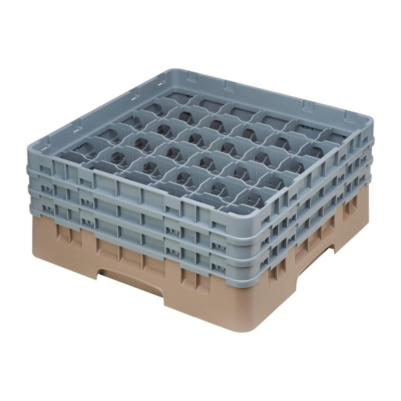 Scaffale per bicchieri 36 scomparti Camrack beige Altezza massima 174mm - Cambro - Fourniresto