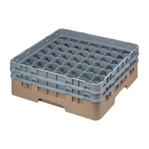 Casier per Bicchieri 49 Scomparti Camrack Beige Altezza Max 133mm - Cambro - Fourniresto