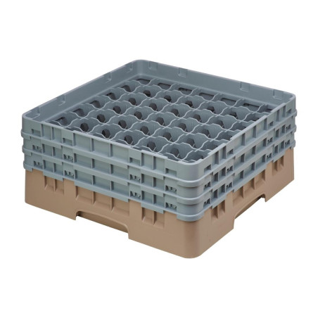 Scaffale per bicchieri 49 scomparti Camrack beige Altezza massima 174mm - Cambro - Fourniresto