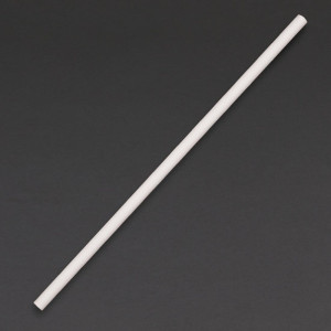 Compostable White Paper Straws 210mm - Pack of 250 - Fiesta Green - Fourniresto