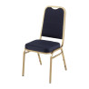 Chaises De Banquet À Dossier Carré Bleues - Lot De 4 - Bolero - Fourniresto