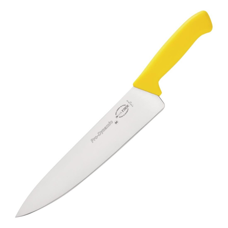 Coltello da cucina professionale Dynamic Haccp giallo 255mm - Dick - Fourniresto