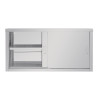 Vogue 1200mm Stainless Steel Wall Cupboard - Optimized Hygiene and Space