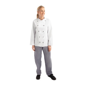 Giacca da cucina unisex Chicago a maniche lunghe bianca taglia M - Whites Chefs Clothing - Fourniresto