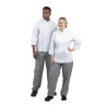 Pantaloni da cucina unisex Vegas a quadretti neri e bianchi taglia L - Abbigliamento per chef Whites - Fourniresto