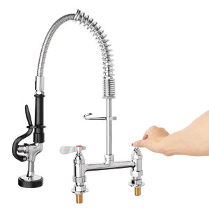 Stainless Steel Double Spray Tap - Vogue