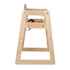 Sedia Alta In Legno Finitura Naturale - Bolero - Fourniresto