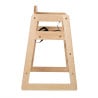 Sedia Alta In Legno Finitura Naturale - Bolero - Fourniresto