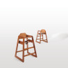 High Chair in Dark Wood Finish - Bolero - Fourniresto