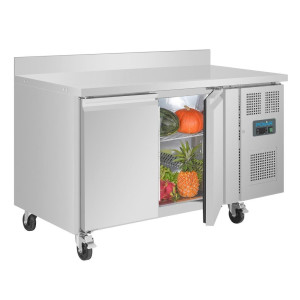 Tavolo Refrigerato 2 Ante Con Schienale - 282 L - Polar - Fourniresto