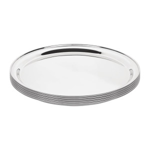 Vassoio da servizio rotondo in acciaio inossidabile Ø 405mm - Olympia - Fourniresto