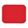 Vassoio rettangolare in polipropilene Fast Food rosso 410mm - Cambro - Fourniresto