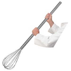 Frusta in acciaio inox - L 1016 mm - FourniResto
