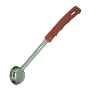 Mestolo Pieno in Acciaio Inox - Rosso - 60ml - FourniResto