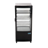 Vetrina refrigerata nera con porte curve 86 L - Polar - Fourniresto