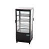 Black Refrigerated Display Case With Curved Doors 86 L - Polar - Fourniresto