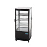 Vetrina refrigerata nera con porte curve 86 L - Polar - Fourniresto