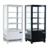 Vetrina refrigerata nera con porte curve 86 L - Polar - Fourniresto