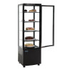 Refrigerated Display Cabinet with Curved Doors - Black 235 L - Polar - Fourniresto