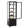 Vetrina refrigerata con porte curve - nera 235 L - Polar - Fourniresto