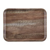 Laminate Surface Grained Madeira Dark Oak Tray 460 mm - Cambro - Fourniresto