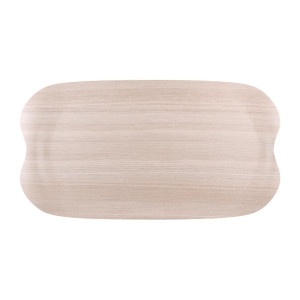 Vassoio da servizio Wave 43x23cm in legno chiaro venato - Roltex - Fourniresto