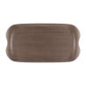 Wave 43x23cm Rosewood Veined Service Tray - Roltex - Fourniresto