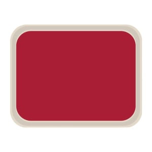 Standard Polyester Service Tray 470x360mm Red - Roltex - Fourniresto