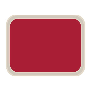 Vassoio da servizio in poliestere standard 470x360mm rosso - Roltex - Fourniresto