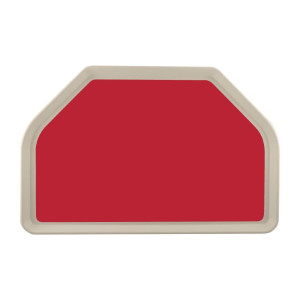 Vassoio da servizio in poliestere trapezoidale GN 500x325mm rosso - Roltex - Fourniresto