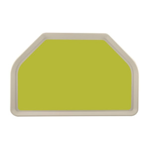 Vassoio di Servizio in Poliestere Trapezio GN 500x325mm Verde - Roltex - Fourniresto